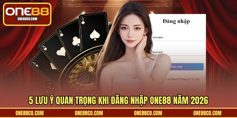 5 lưu ý quan trọng khi đăng nhập ONE88 năm 2026